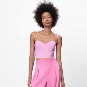 ZARA: Tie-back Crop Top